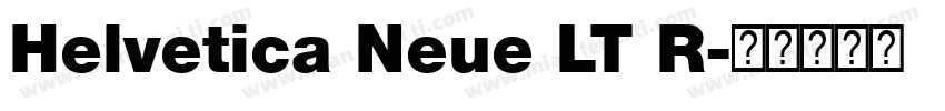 Helvetica Neue LT R字体转换